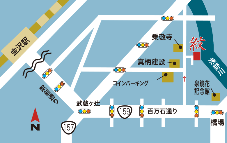 金沢紋 地図